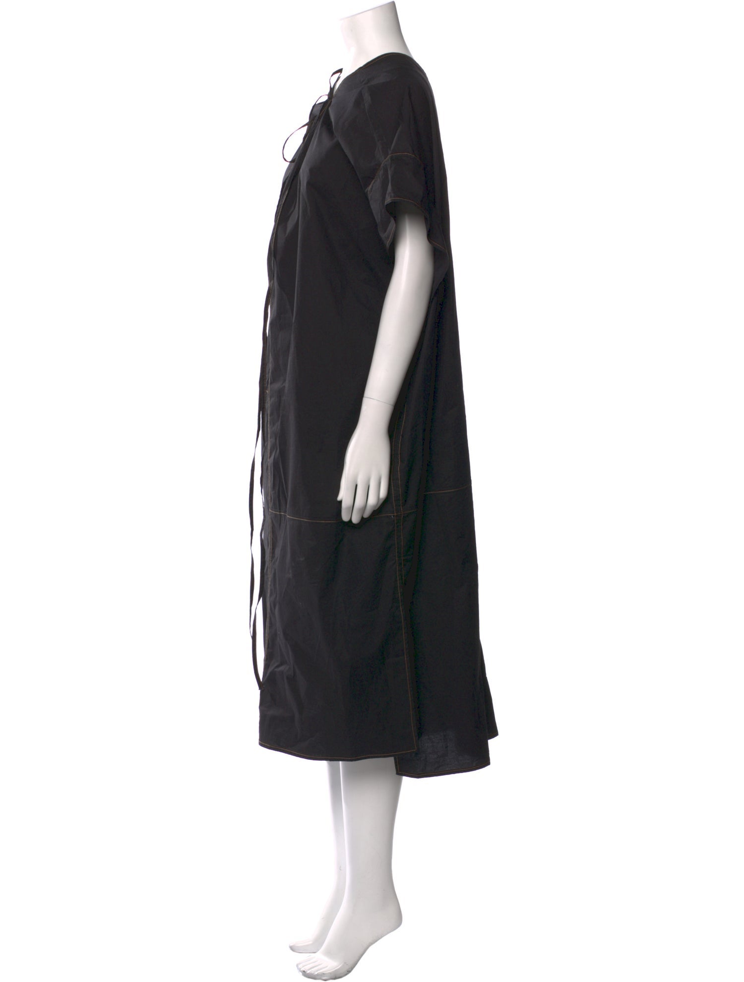 Acne Studios V-Neck Midi Length Dress